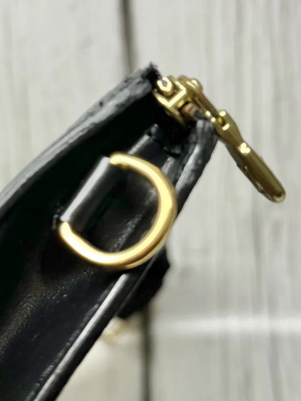 PRE LOVED Louis Vuitton Vintage Black Epi leather Pochette Accessories